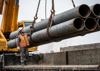 Trabalhador é Esmagado por Tubos de Metal Durante Carregamento
